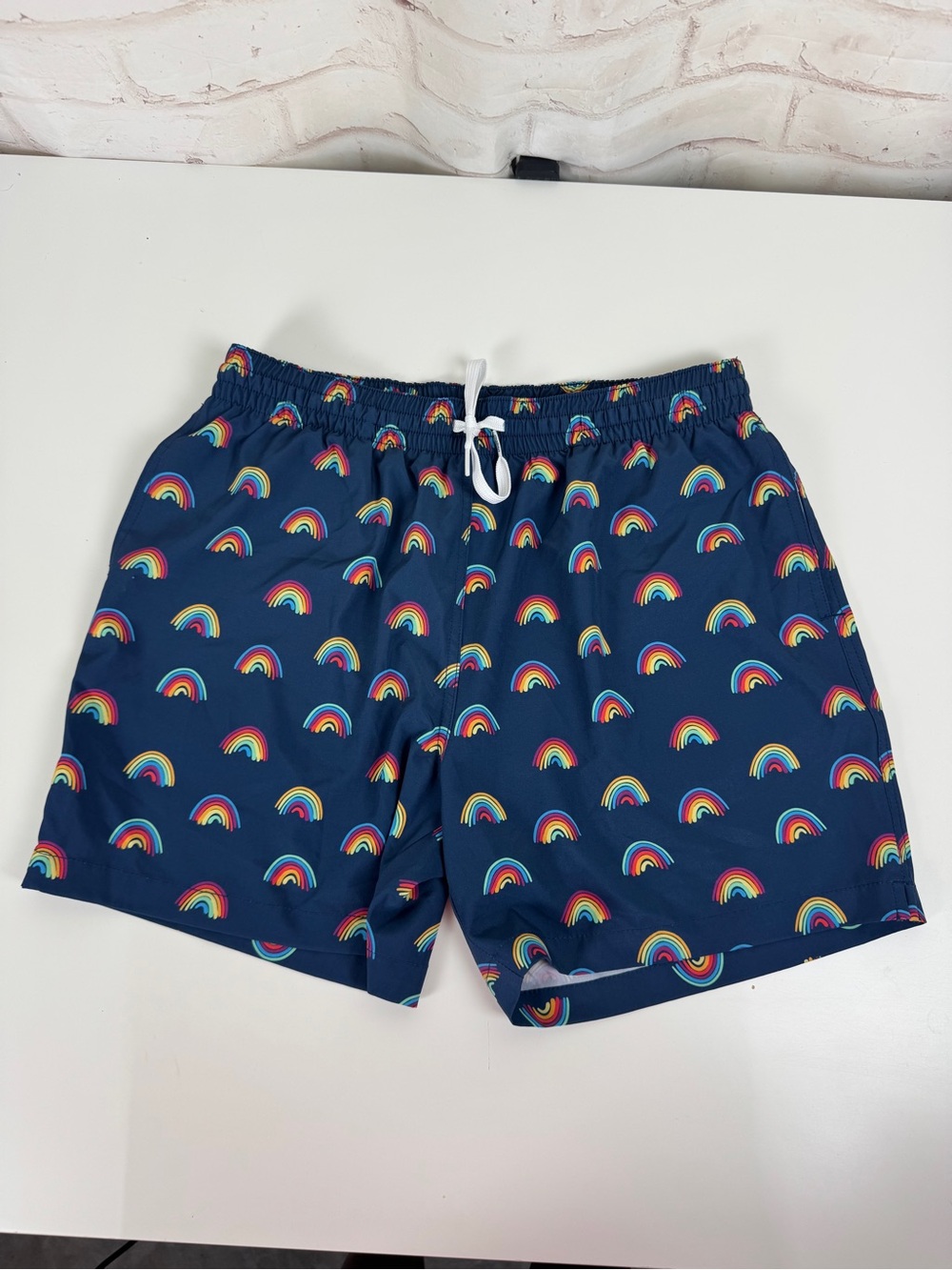 Chubbies The Rainbow Roads Swim Trunks Size L 5.5”